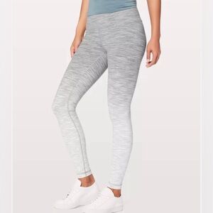 Women’s Lululemon High Rise Tight Gray Melange Ombré Leggings